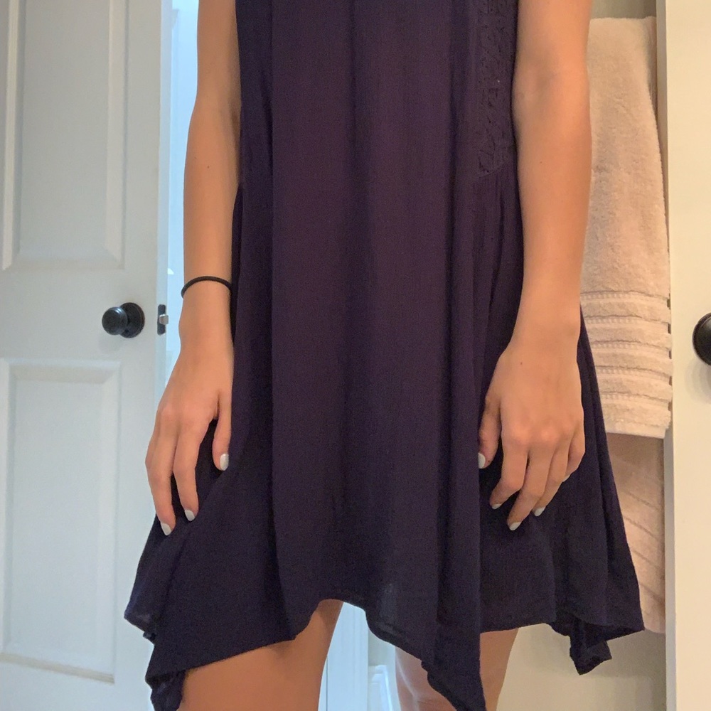 blue dress